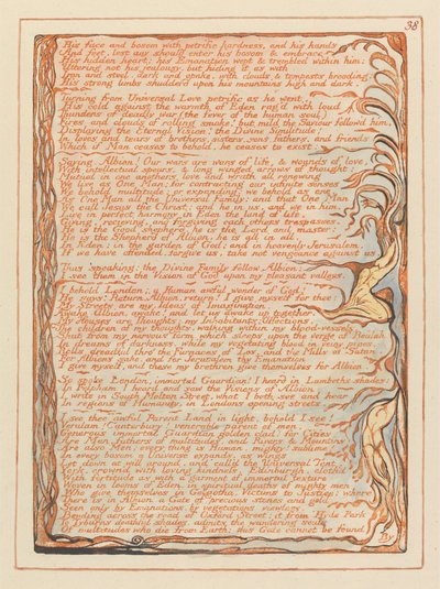 Jérusalem, Planche 38 - William Blake